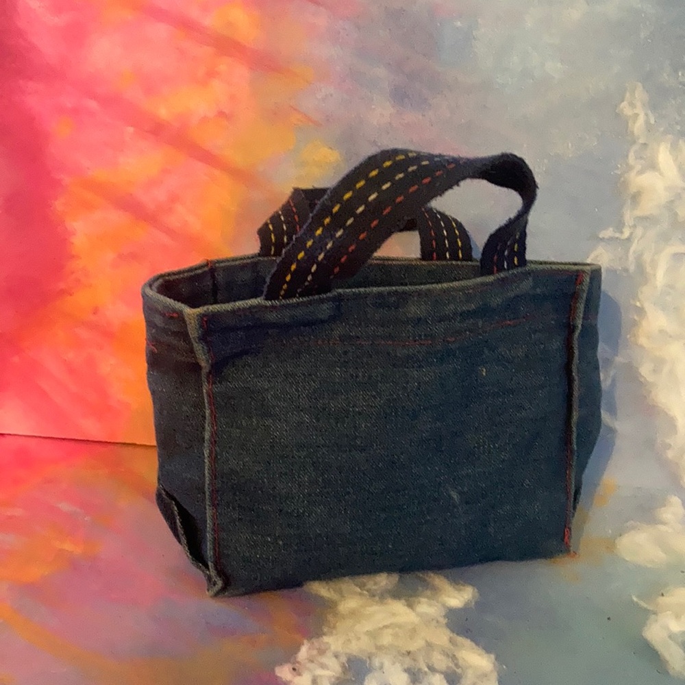 Denim Mini Tote Bag